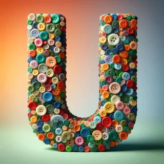 Buttons — letter U