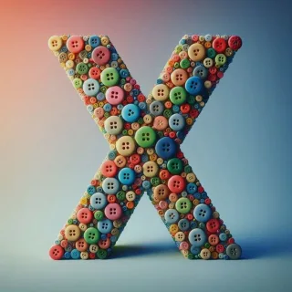 Buttons — letter X