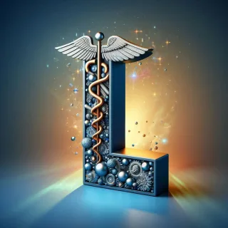 Caduceus — letter L (variant 2)