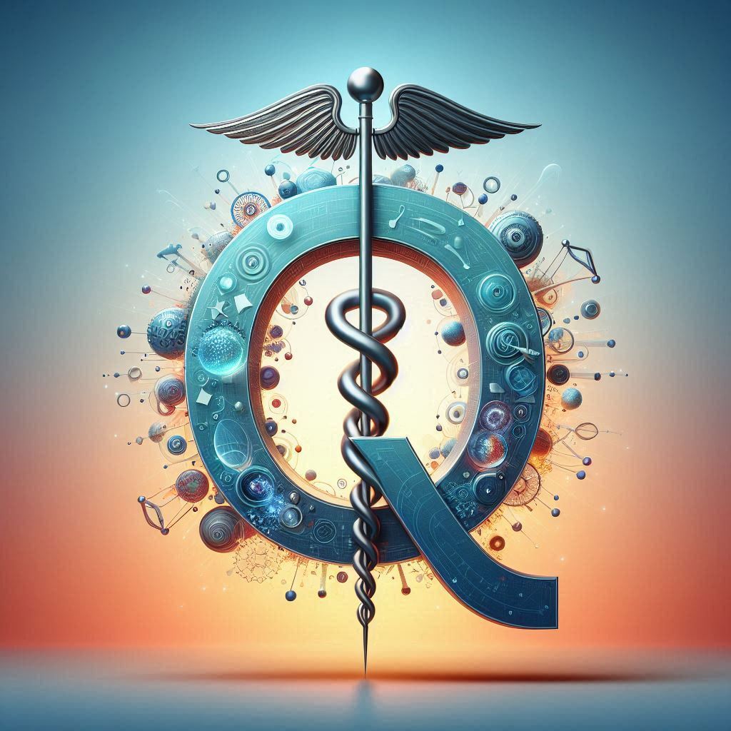 Caduceus — letter Q (variant 2)