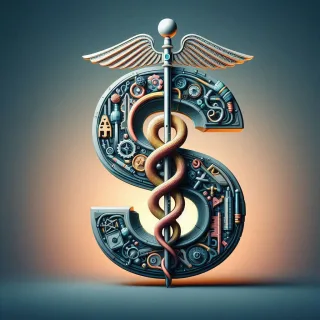 Caduceus — letter S (variant 2)