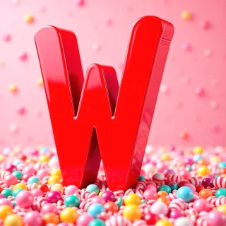 Candies — letter W