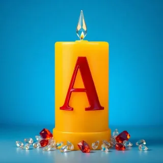 Candles 2 — letter A