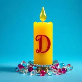 Candles 2 — letter D