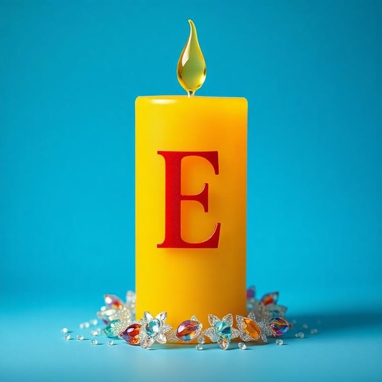 Candles 2 — letter E