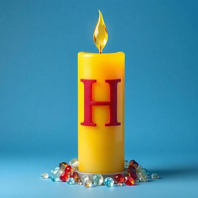 Candles 2 — letter H