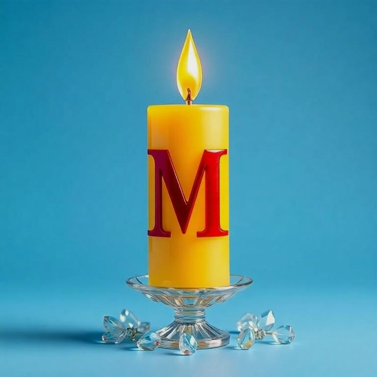 Candles 2 — letter M