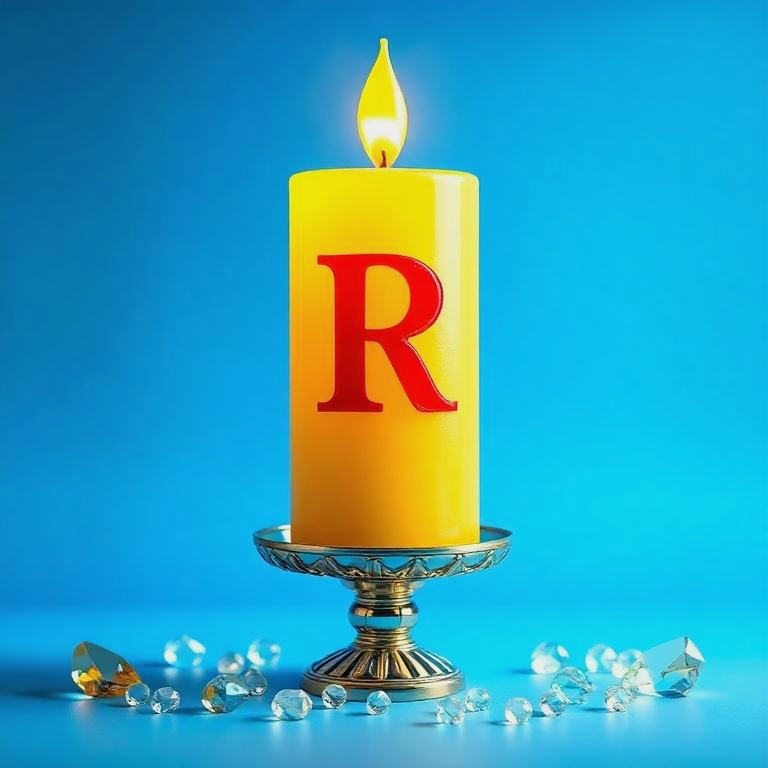 Candles 2 — letter R