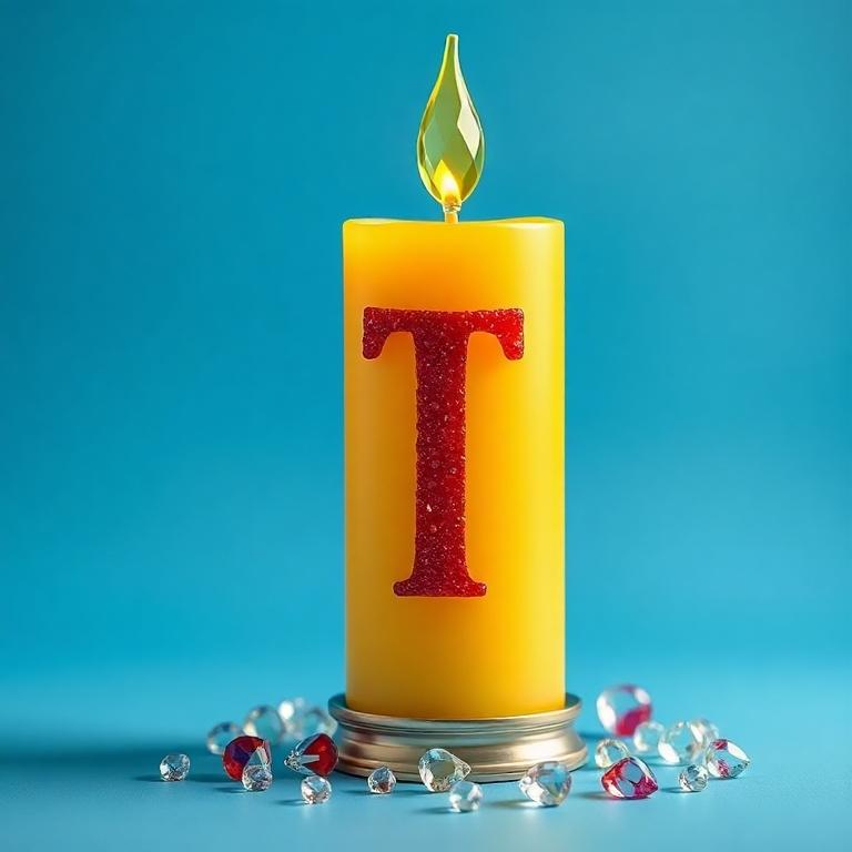 Candles 2 — letter T