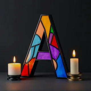 Candles — letter A