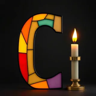 Candles — letter C