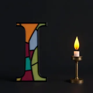 Candles — letter I