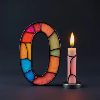 Candles — letter O