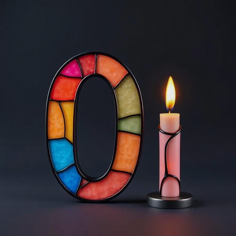Candles — letter O