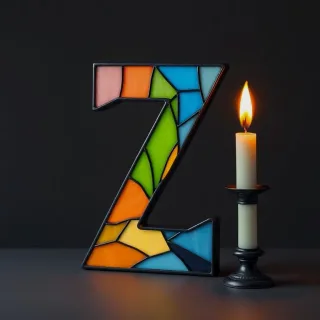 Candles — letter Z
