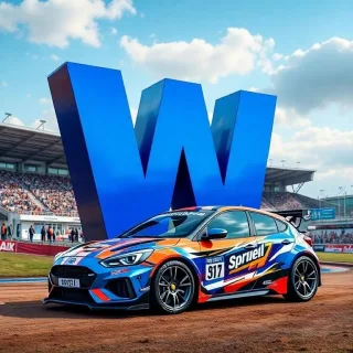 Car sport — letter W