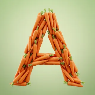 Carrots — letter A (variant 2)