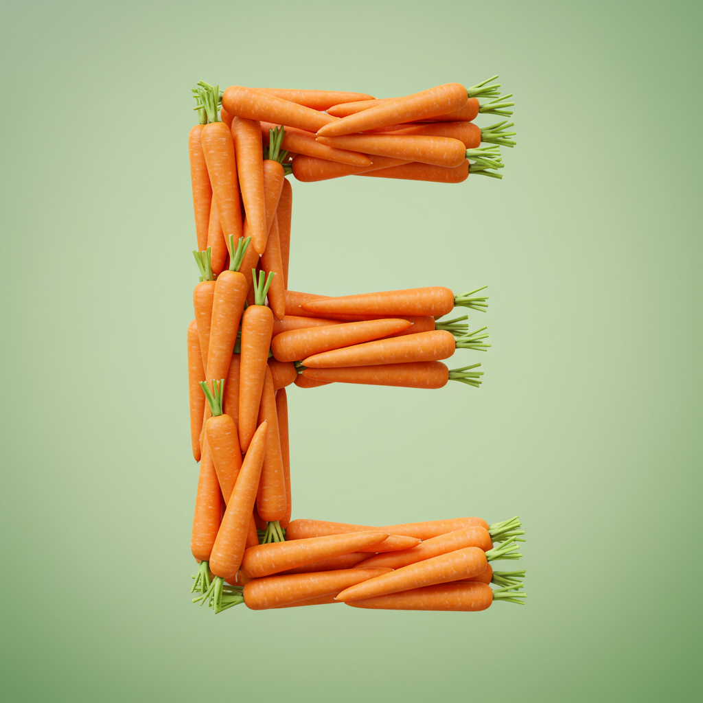 Carrots — letter E