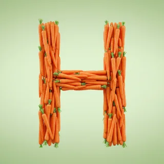 Carrots — letter H