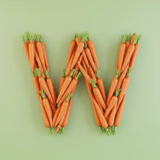 Carrots — letter W