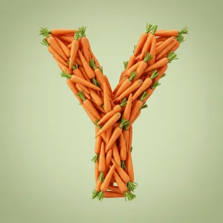 Carrots — letter Y