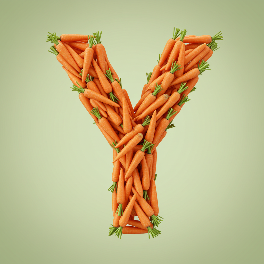 Carrots — letter Y