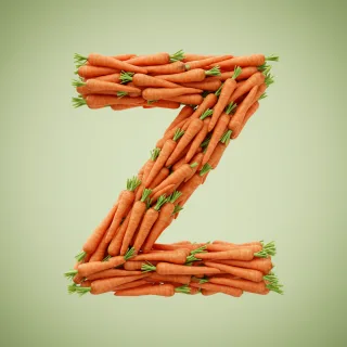 Carrots — letter Z (variant 2)
