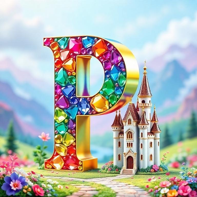 Castle — letter P