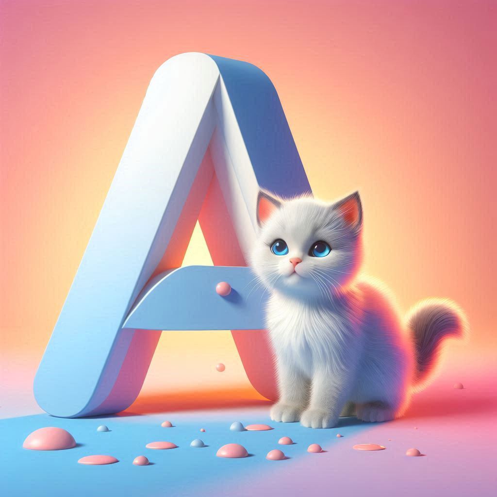 Cats 2 — letter A (variant 2)