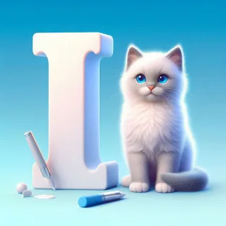 Cats 2 — letter I (variant 2)
