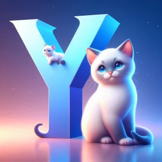 Cats 2 — letter Y (variant 2)
