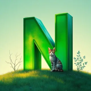 Cats 3 — letter N
