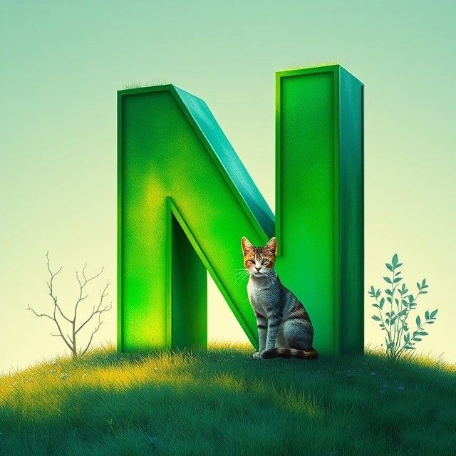 Cats 3 — letter N
