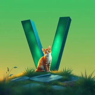 Cats 3 — letter V