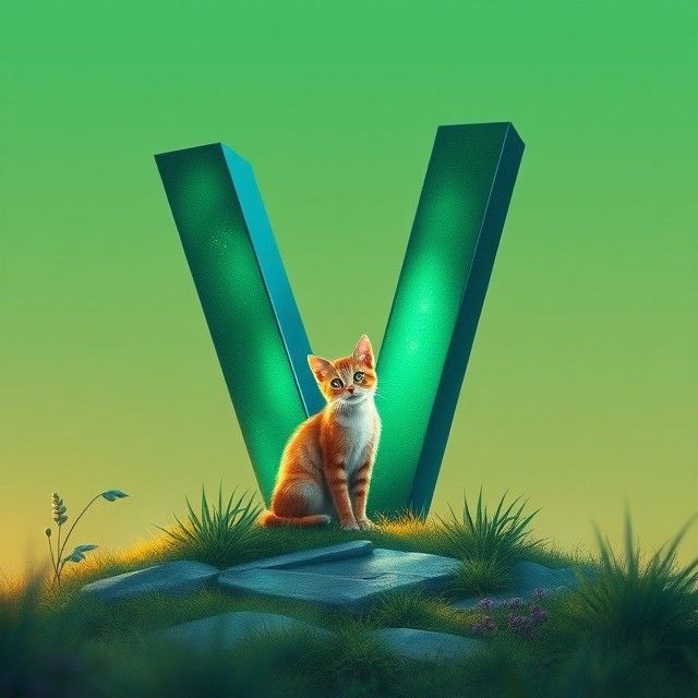 Cats 3 — letter V