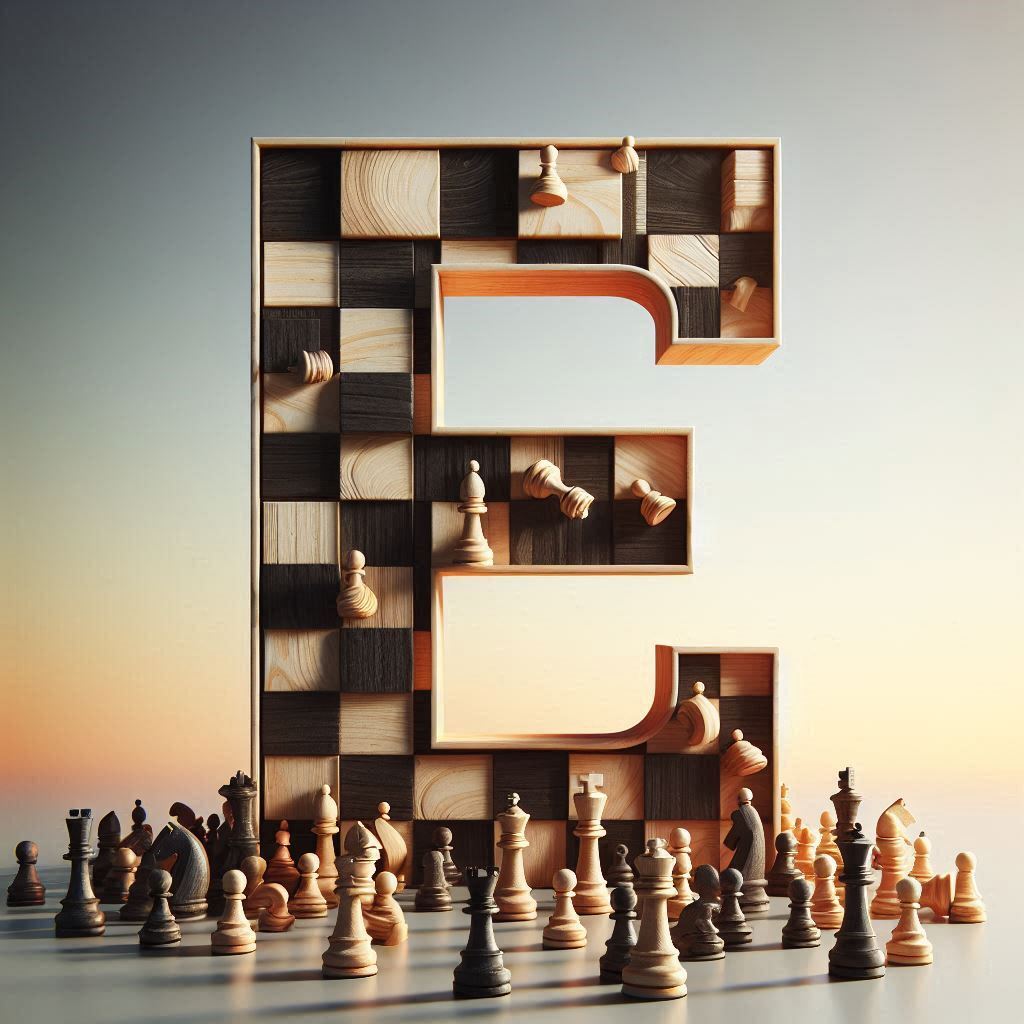 Chess — letter E (variant 2)