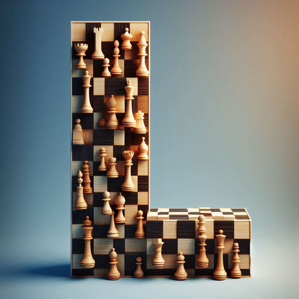 Chess — letter L (variant 2)