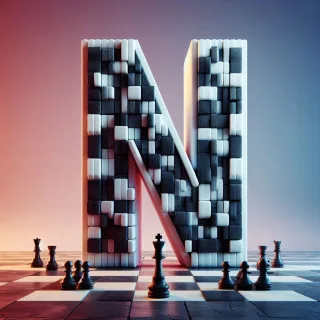 Chess — letter N (variant 2)