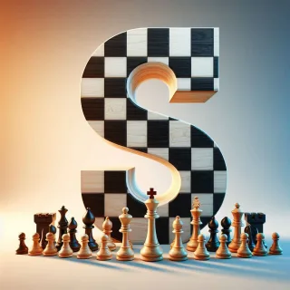 Chess — letter S (variant 2)
