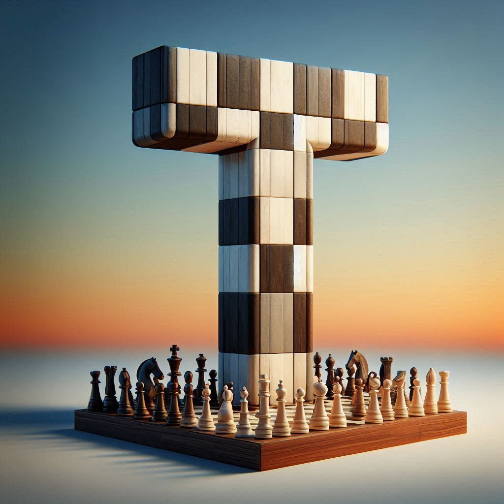 Chess — letter T (variant 2)