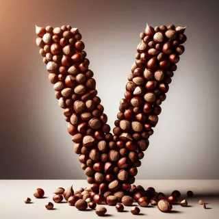 Chestnut — letter V