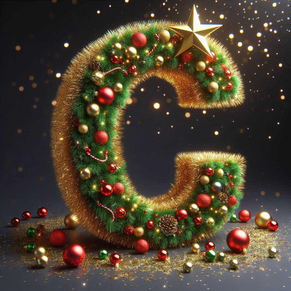 Christmas 2 — letter C (variant 2)