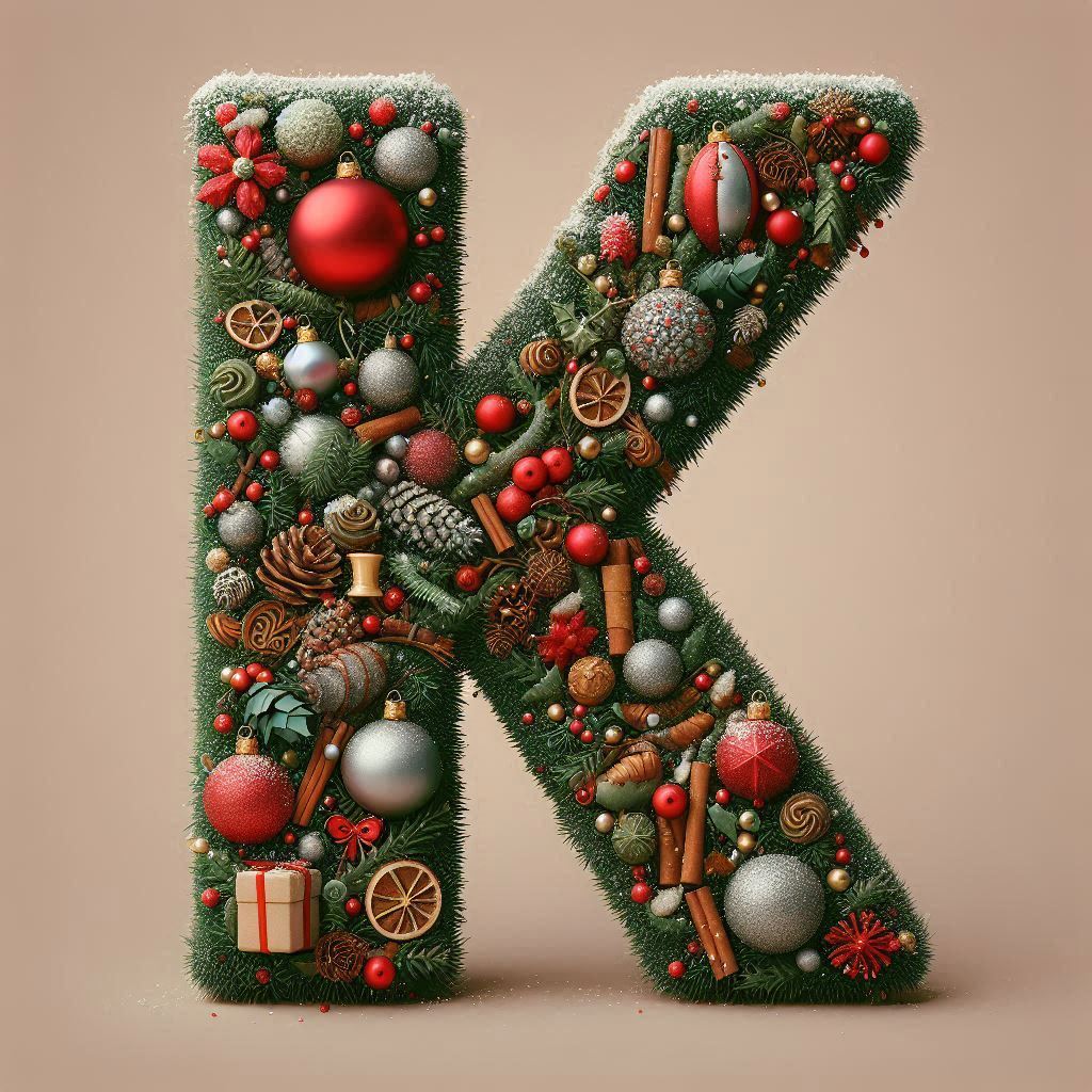 Christmas 2 — letter K (variant 2)