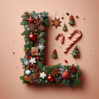 Christmas 2 — letter L (variant 2)