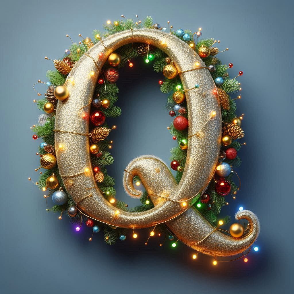 Christmas 2 — letter Q (variant 2)
