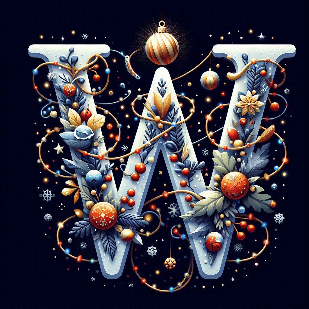 Christmas 2 — letter W (variant 2)