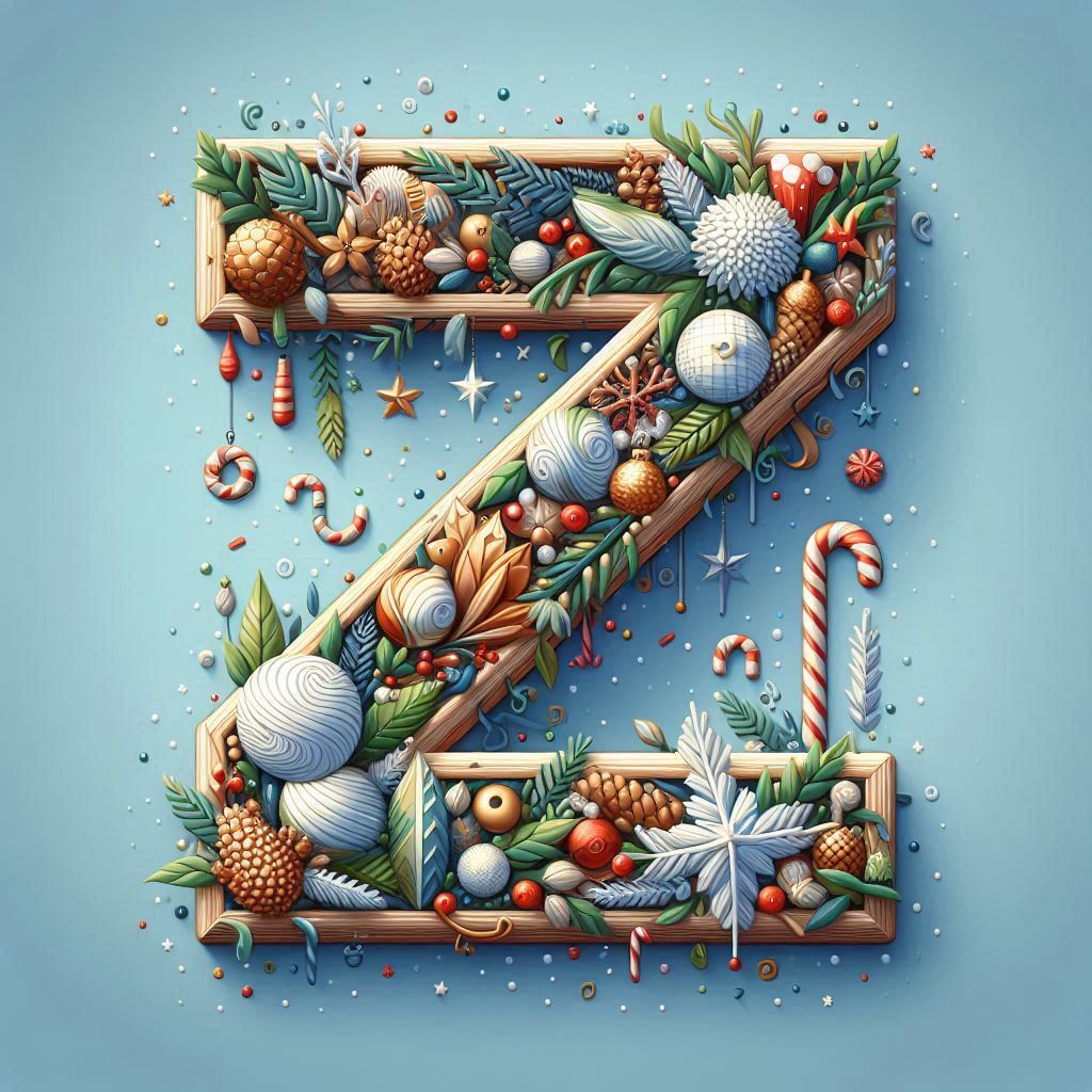 Christmas 2 — letter Z (variant 2)