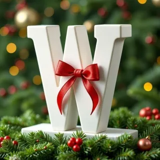 Christmas 4 — letter W