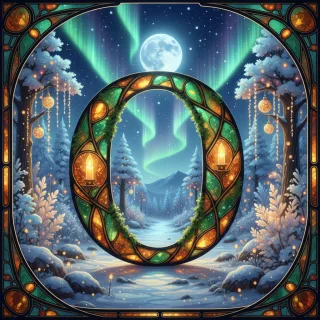 Christmas amber — letter O