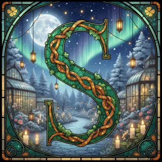 Christmas amber — letter S